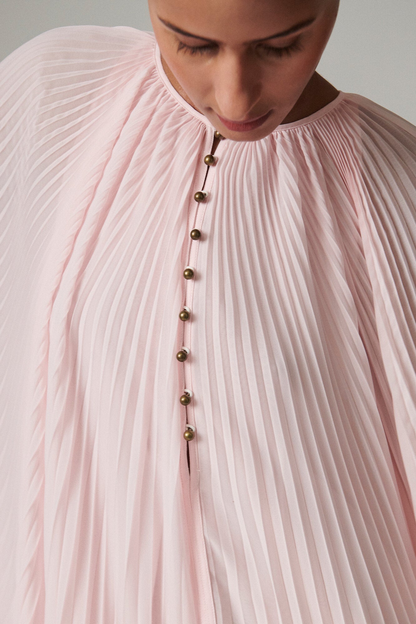 Arin Chiffon Fringe kjole - Shrinking Violet