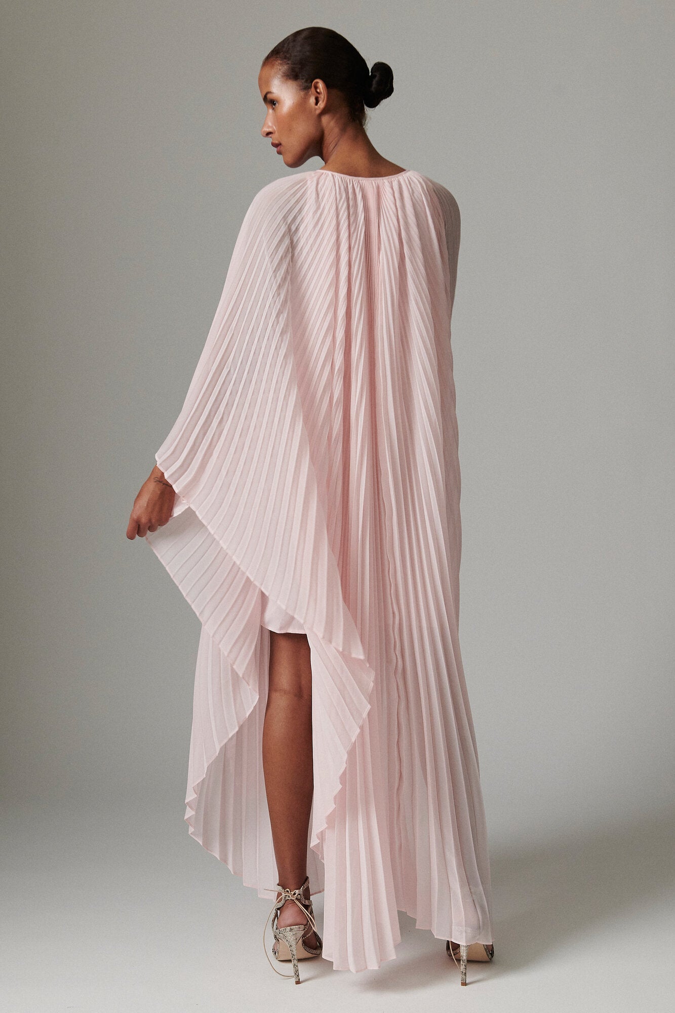 Arin Chiffon Fringe kjole - Shrinking Violet