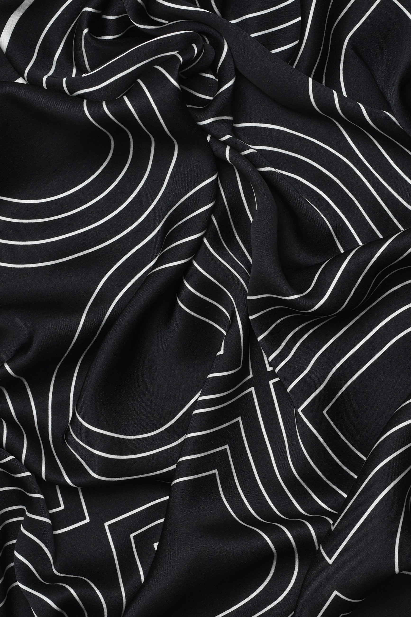 Sille tørklæde, sort - Medium