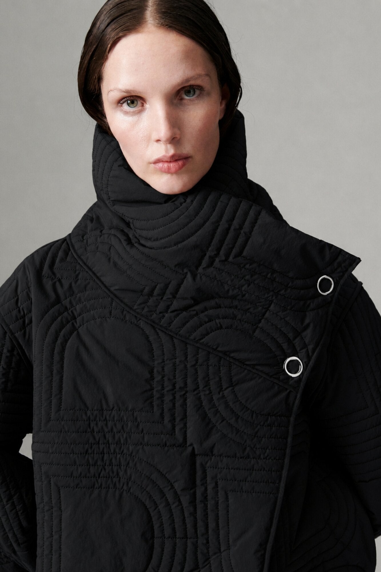 Mel Rhombus Quilt jakke - 190303 Black