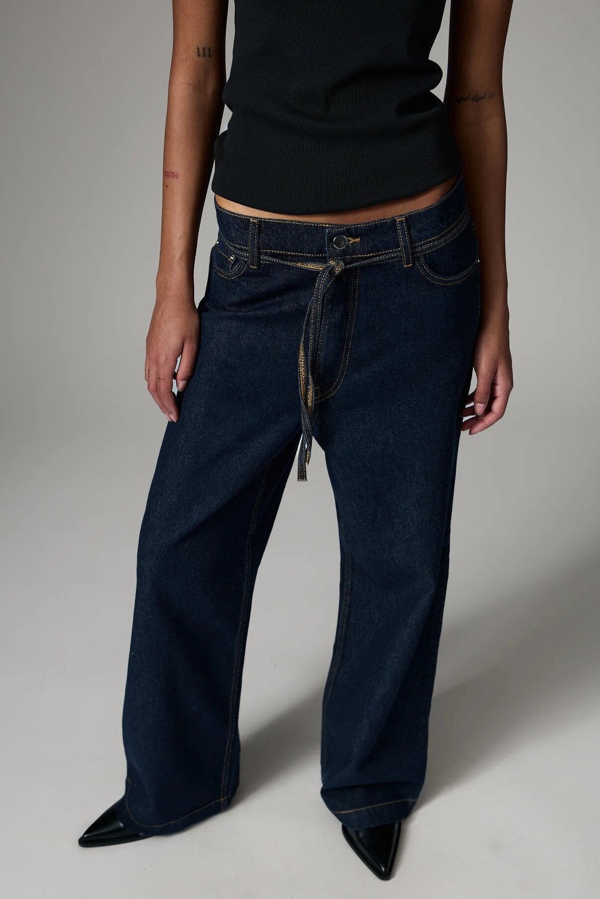 Elijah Vibrant Stretch jeans - Dark Blue Denim