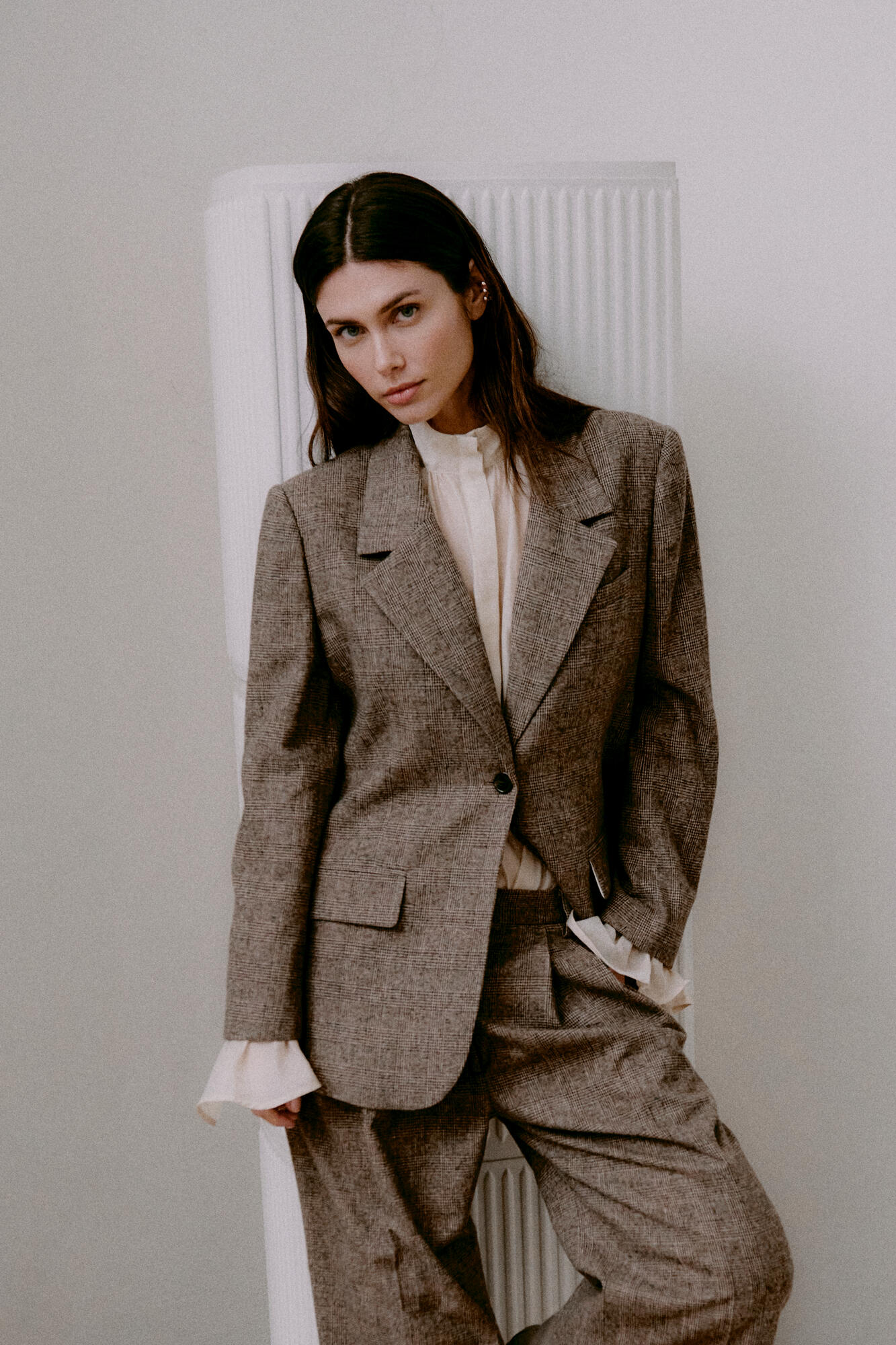 Wales Tartan blazer - Brown Check