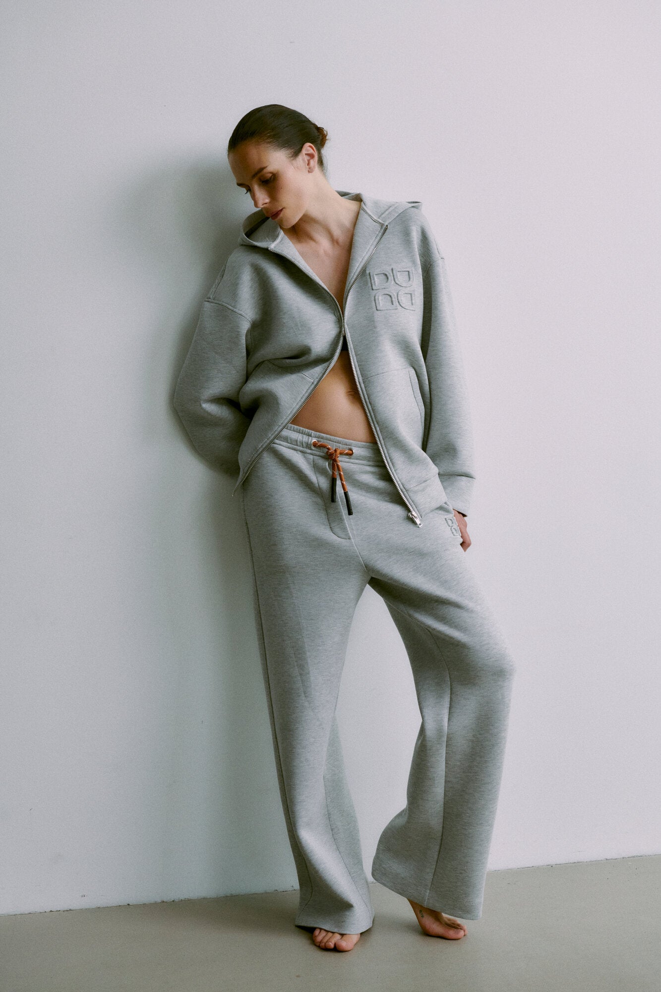 Daniela Scuba sweatpants - Grå