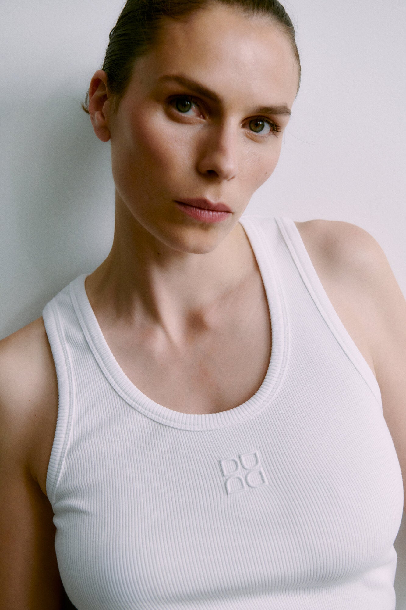 Classic Rib Camilo top - Bright White