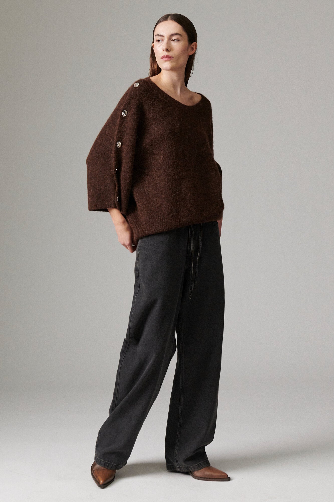 Kamma Cozy Days striktrøje - 500184 COFFEE BEAN MELANGE