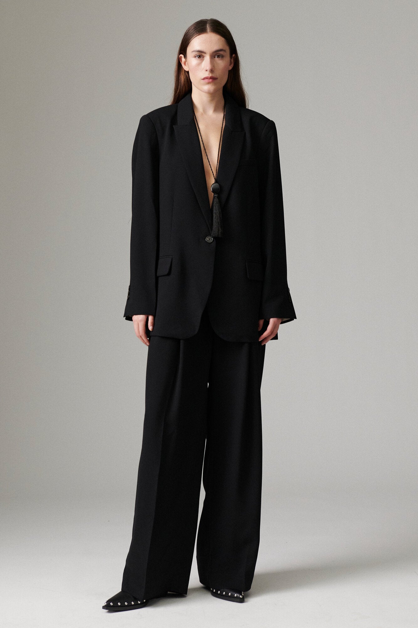 Elton Classic Gab blazer - sort