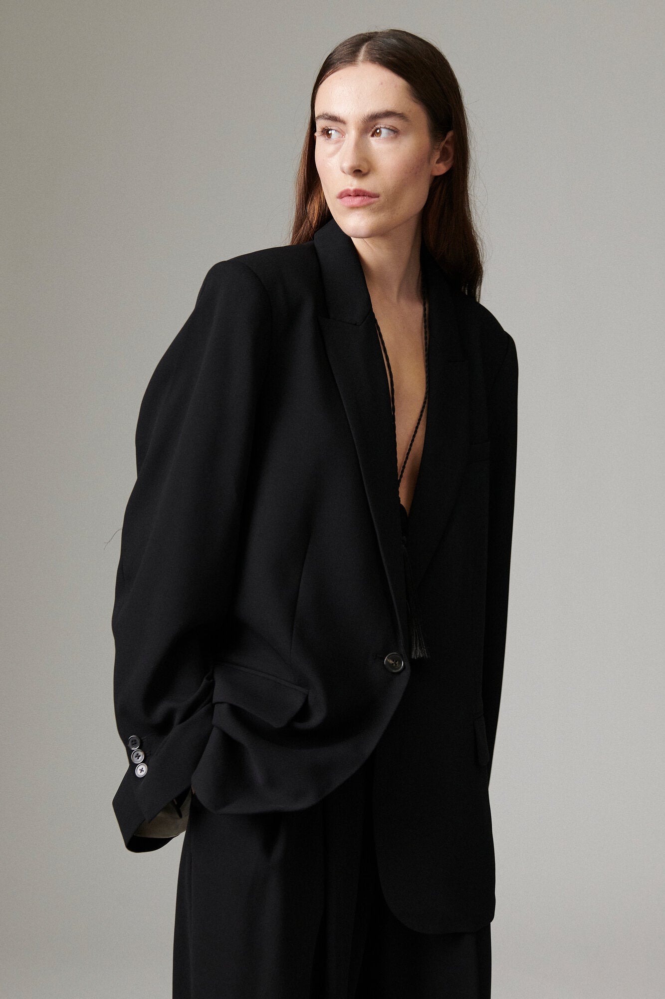 Elton Classic Gab blazer - sort