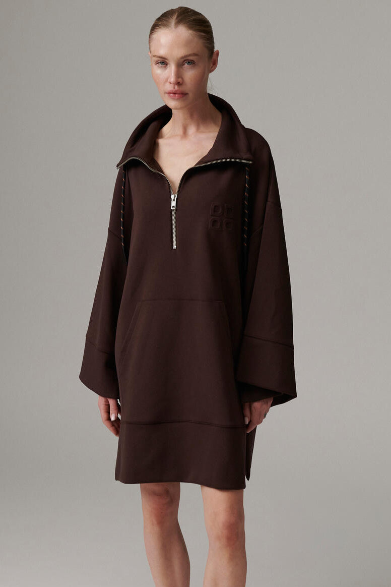 Perry Scuba hoodie – Coffee Bean