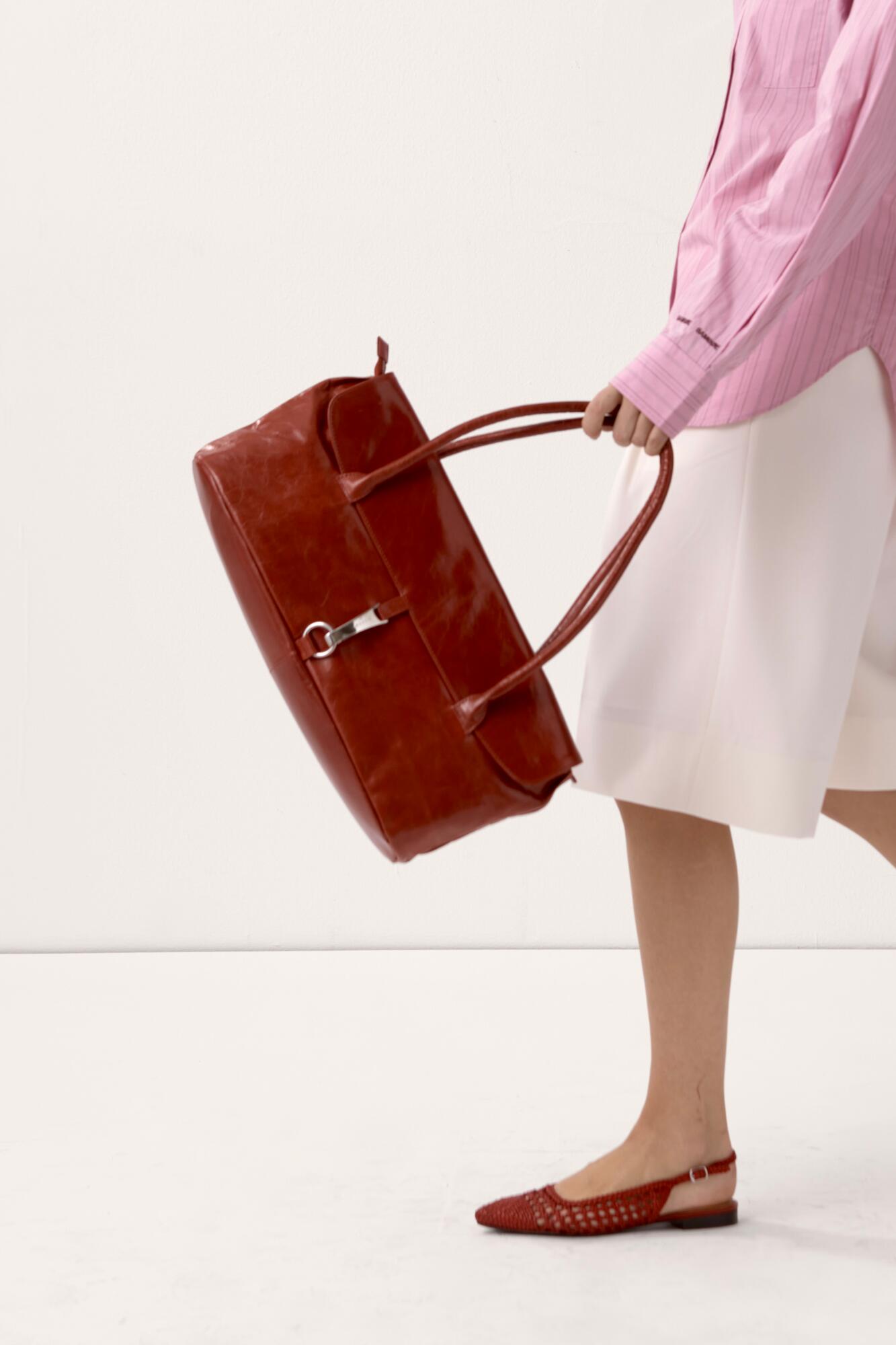 Palma lædertaske - Firey Red