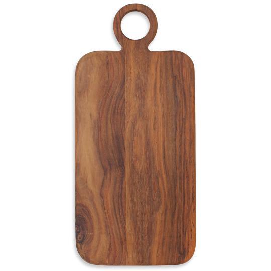 Gourmet skærebræt, mørk brun - L50 cm.