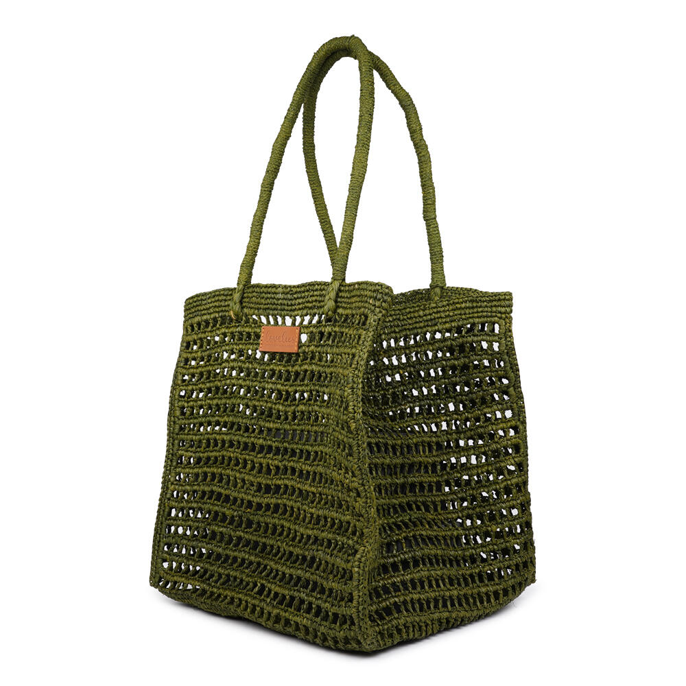 Diavoli Raffia taske - Khaki