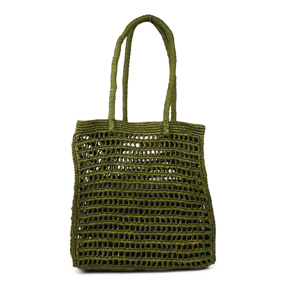 Diavoli Raffia taske - Khaki
