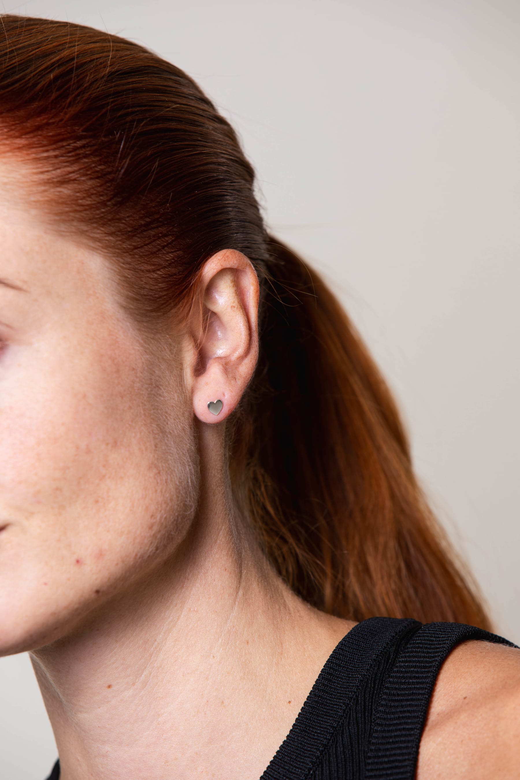 Heart ørestik - sølv