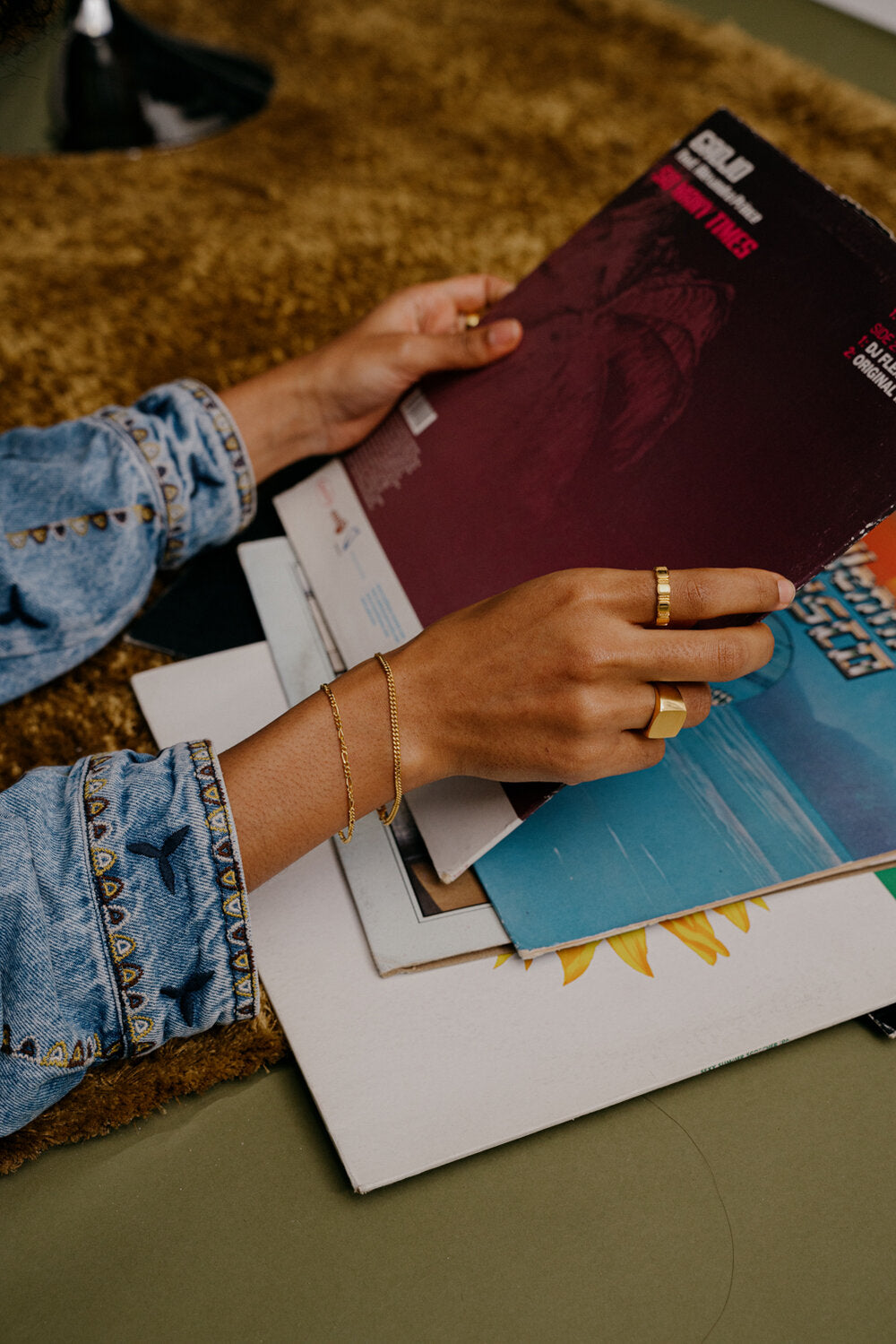 Figaro armbånd - forgyldt