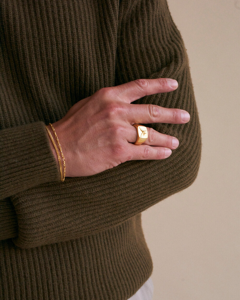 Figaro armbånd - forgyldt