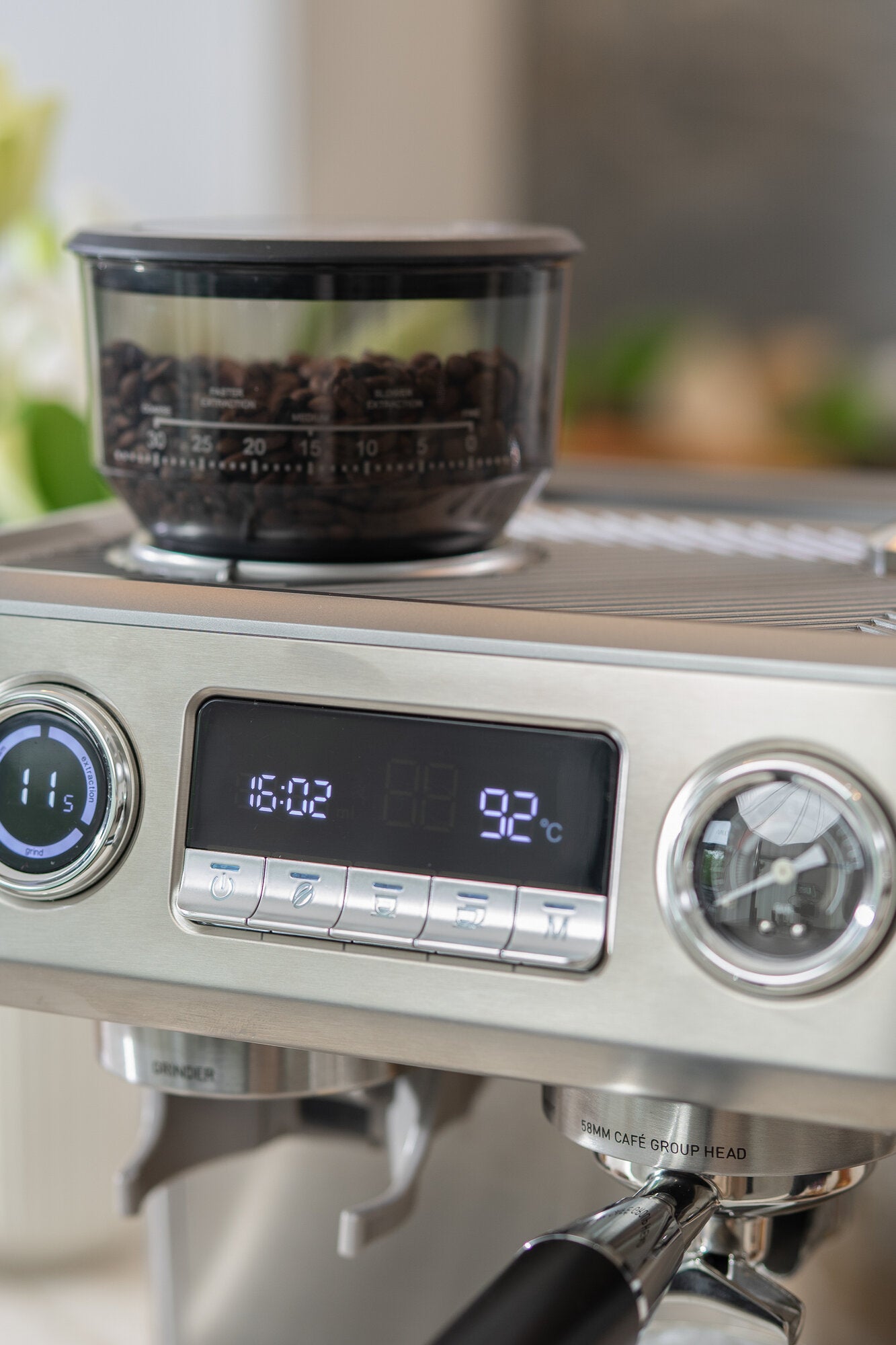 Aspire Advanced espressomaskine - sølvfarvet