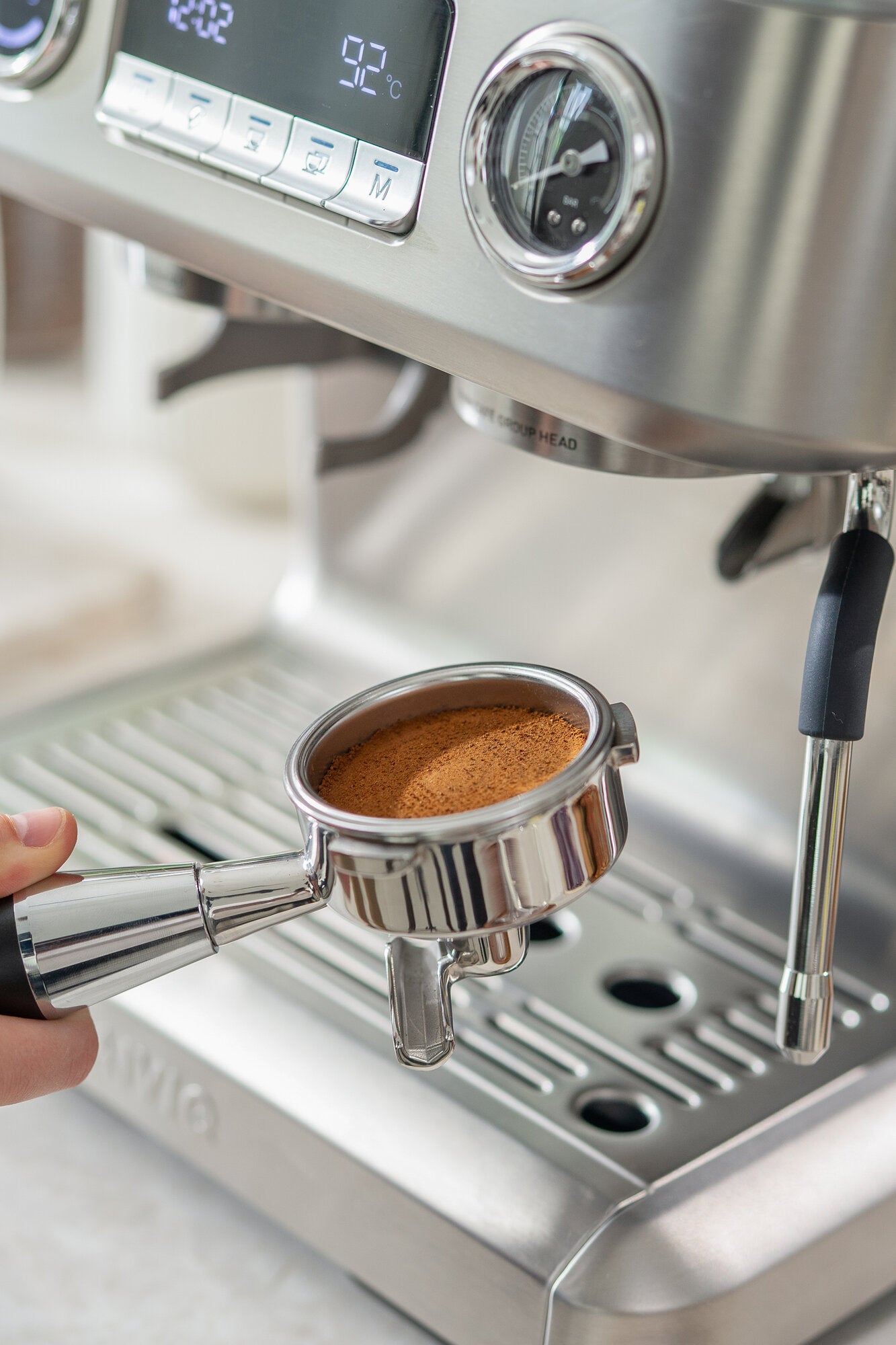 Aspire Advanced espressomaskine - sølvfarvet