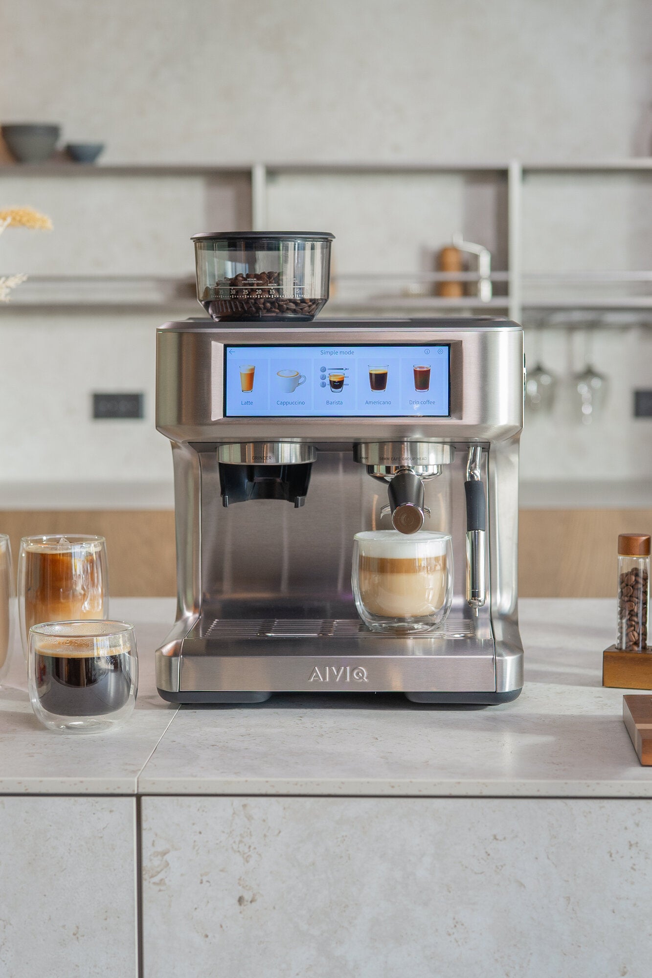 Aspire Expert espressomaskine - sølvfarvet