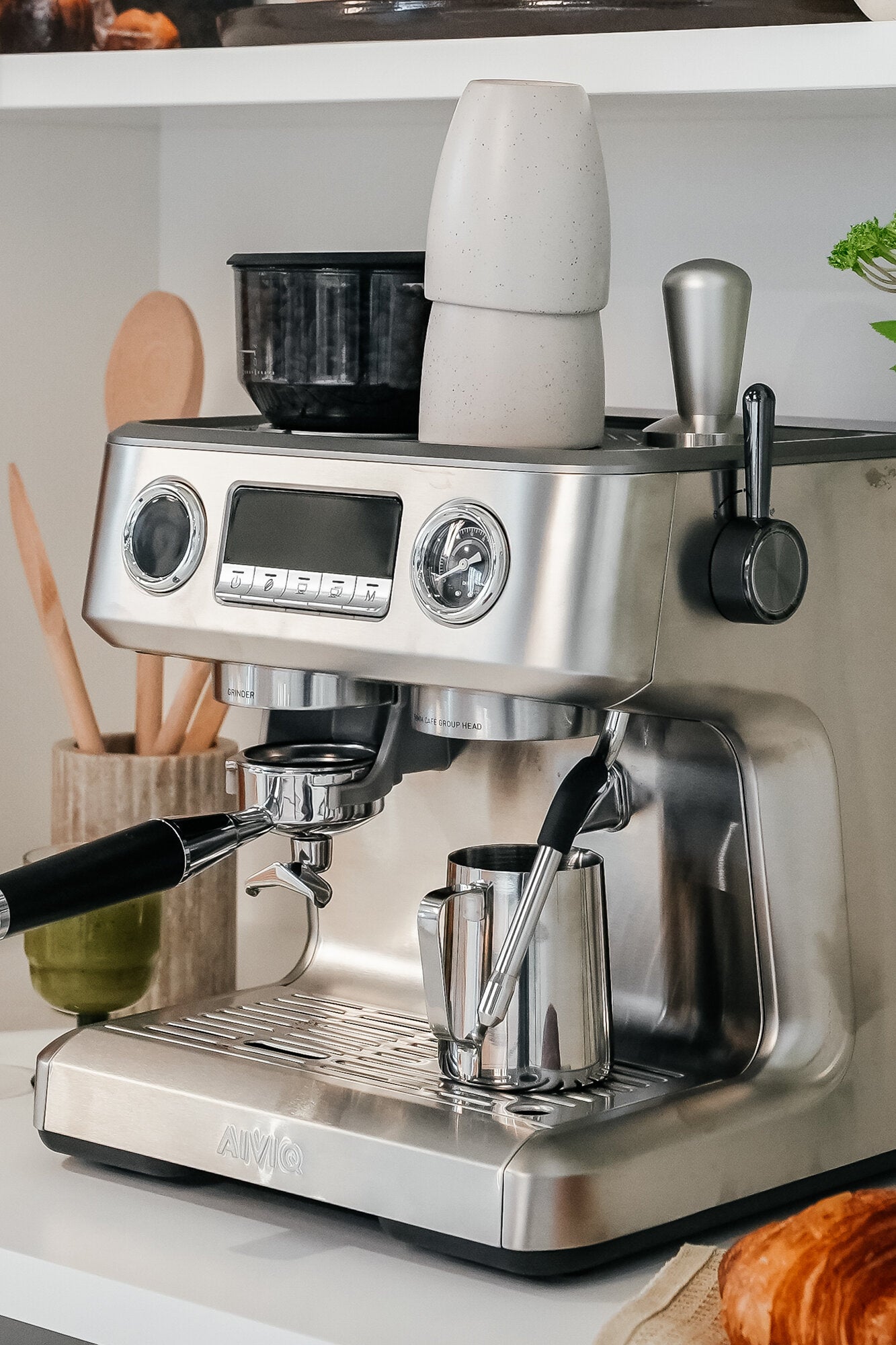 Aspire Advanced espressomaskine - sølvfarvet