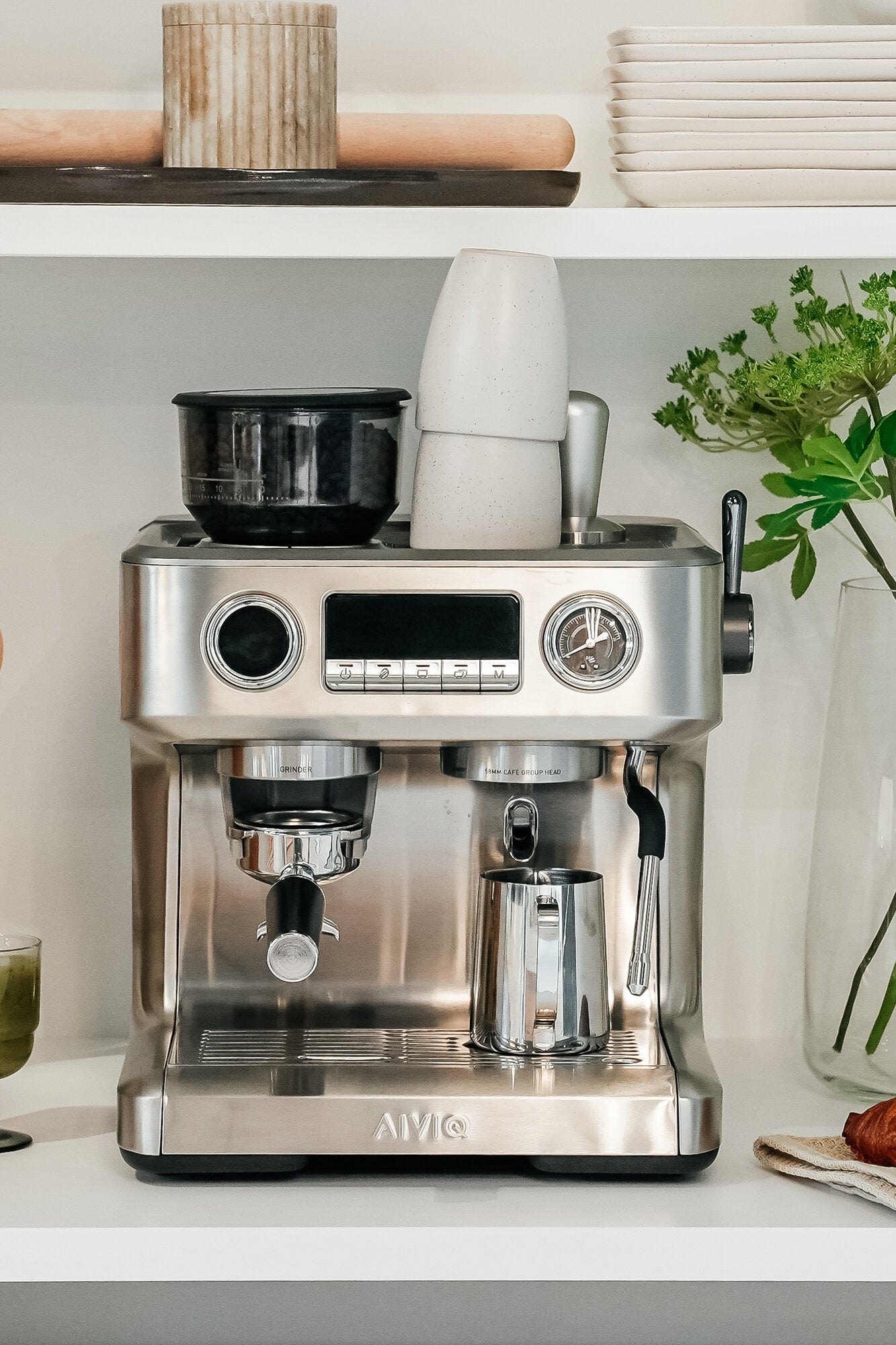 Aspire Advanced espressomaskine - sølvfarvet