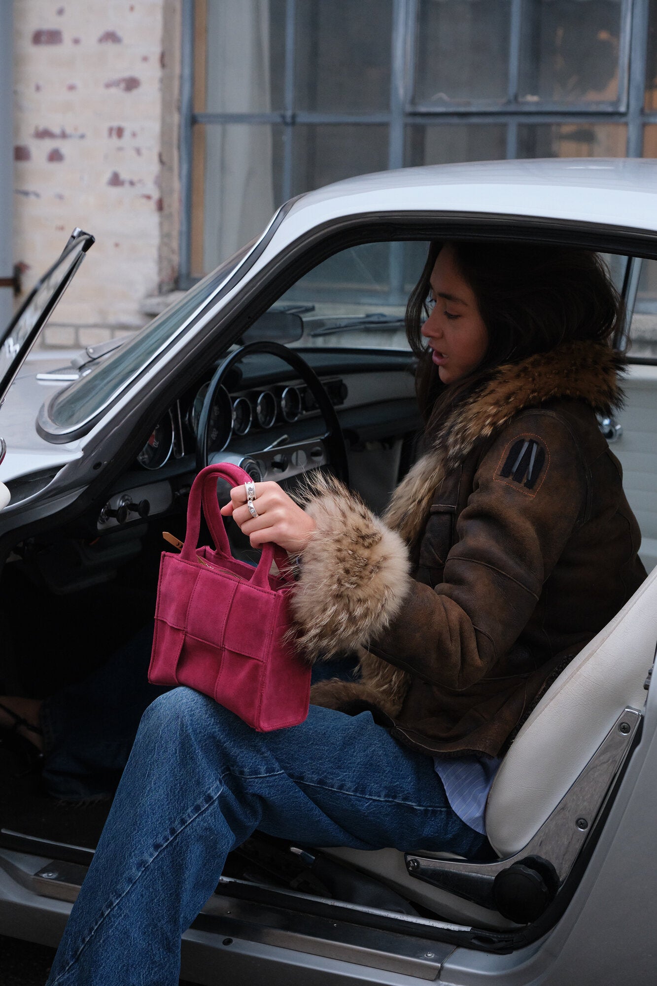 Cervino Vista håndtaske, mini - Pink Sangria