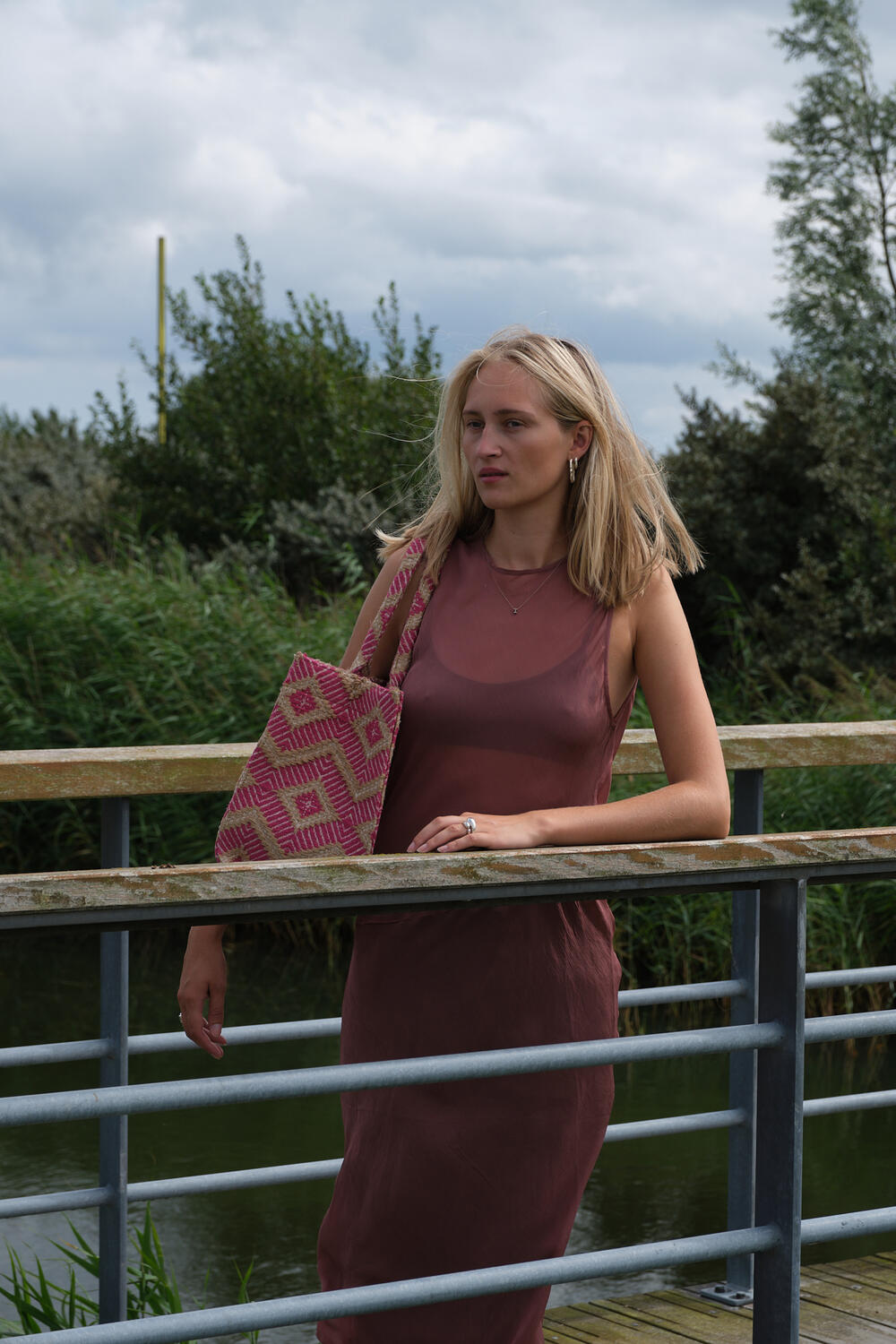 La Rambla shopper, stor - Pink
