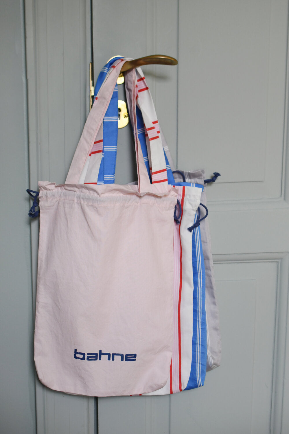 Pin Stripe Double sengesæt - rød/rosa