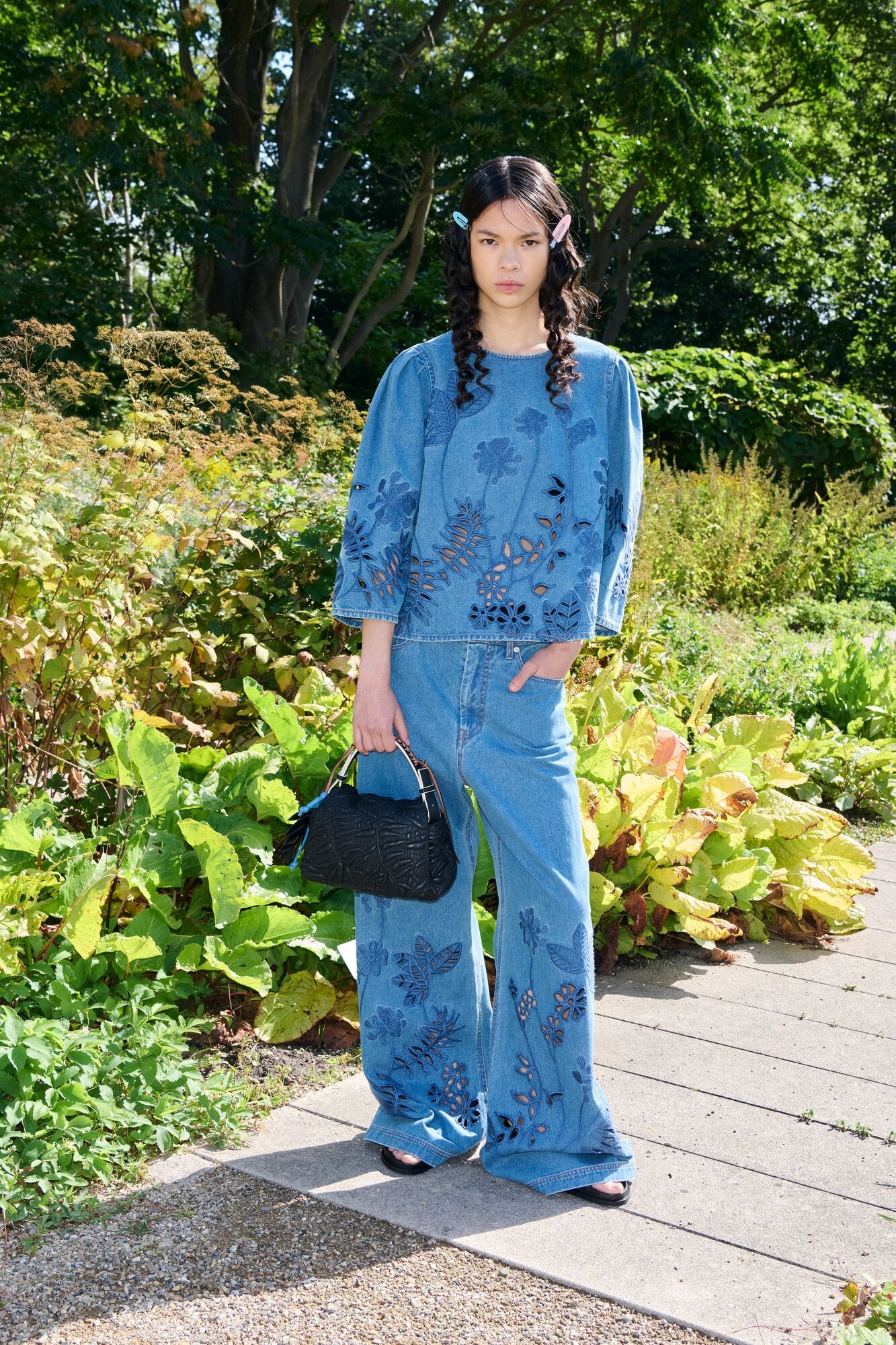 Bramble denimbluse - blå