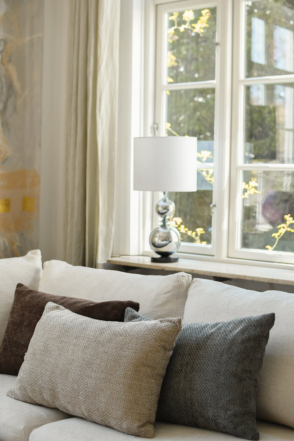 Pude, lysebrun - 40x60cm