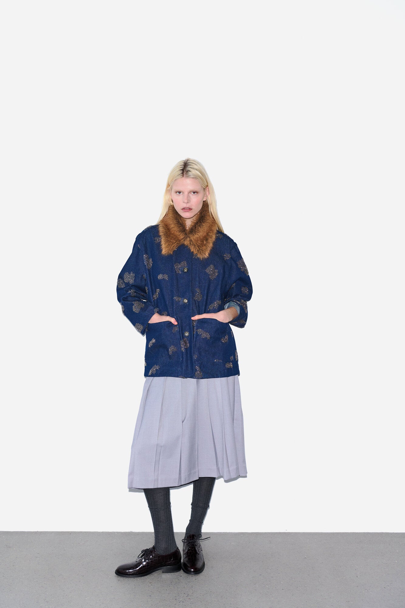 Vichola jakke - 46 Navy