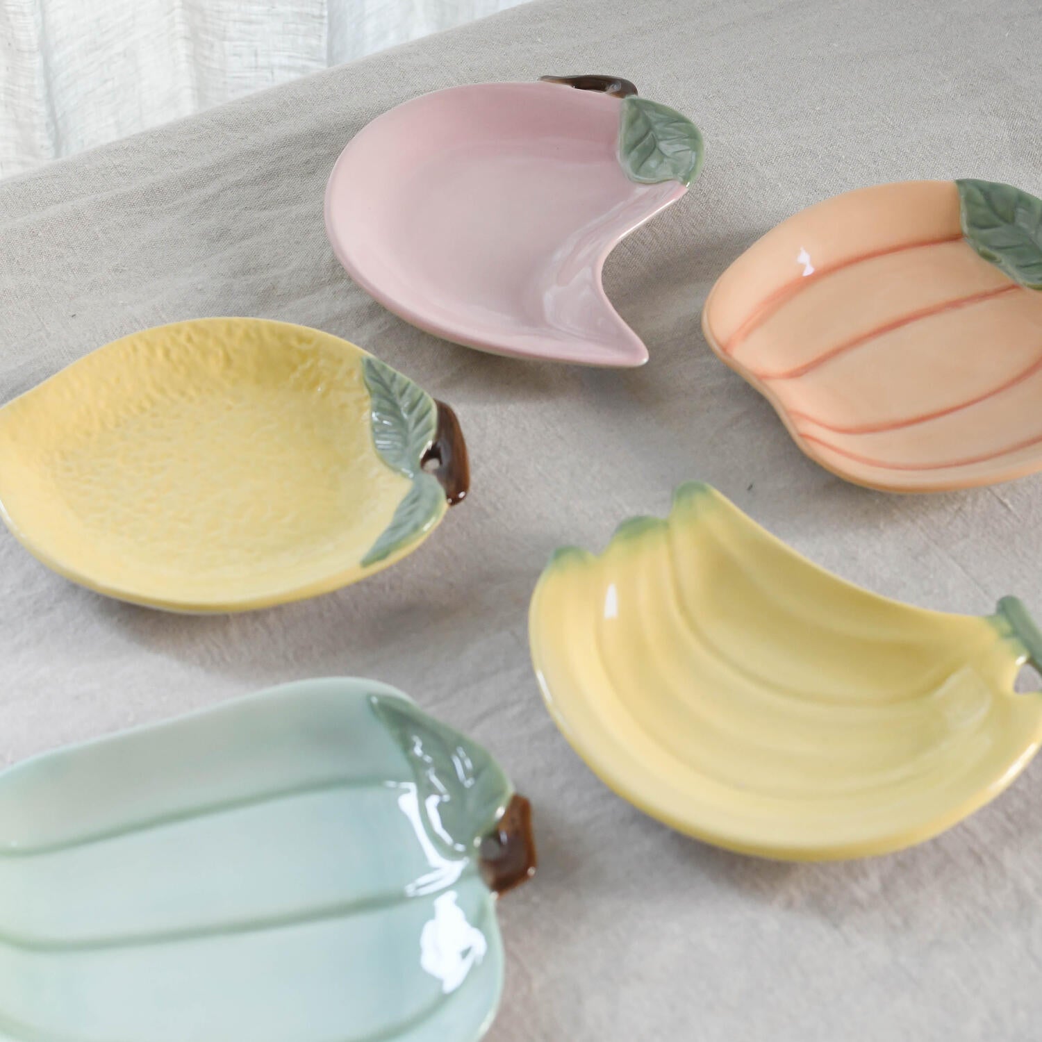 Græskar tallerken, orange - L17 cm.