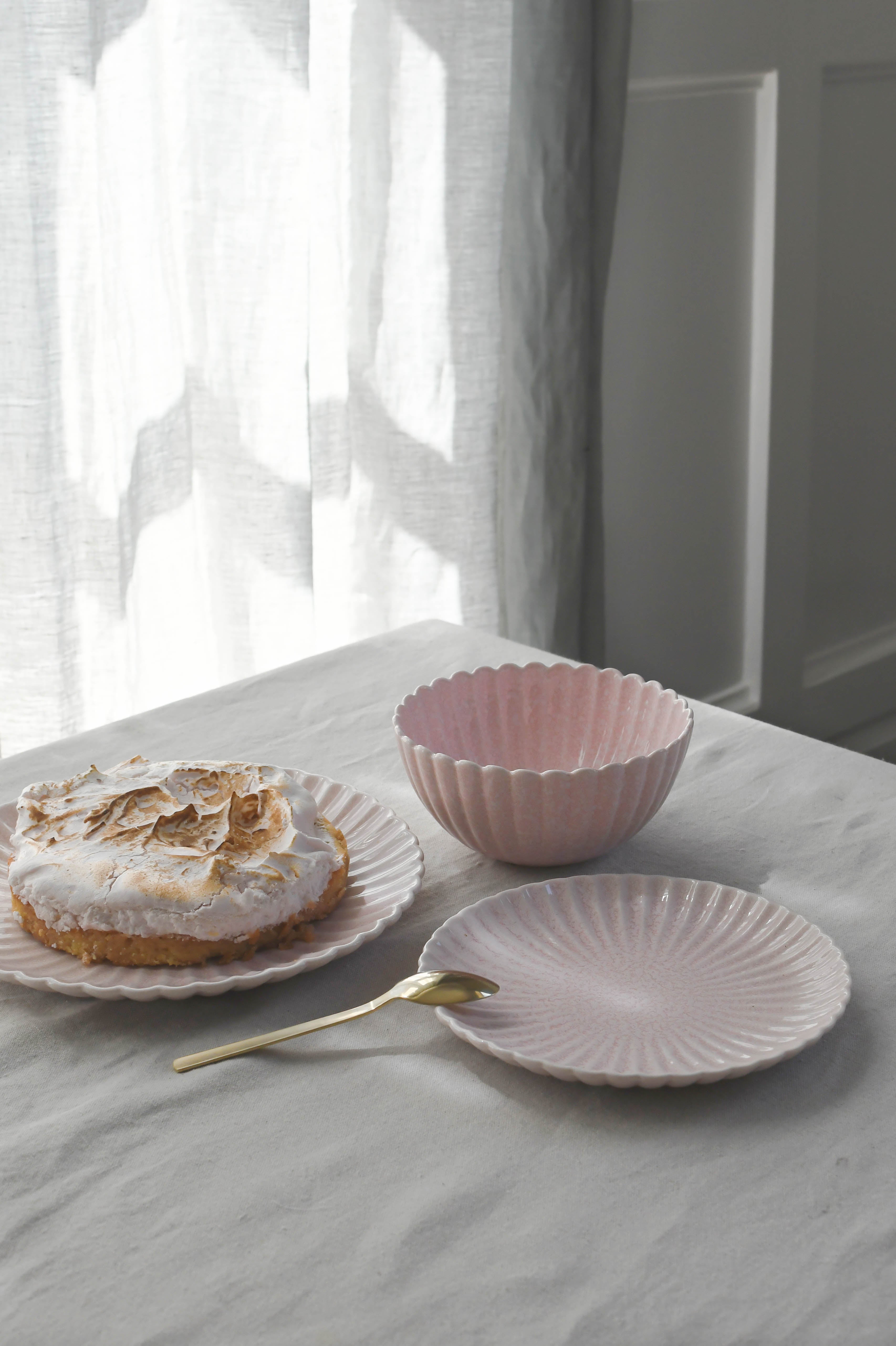 Clam frokosttallerken, Pink - Ø20 cm.