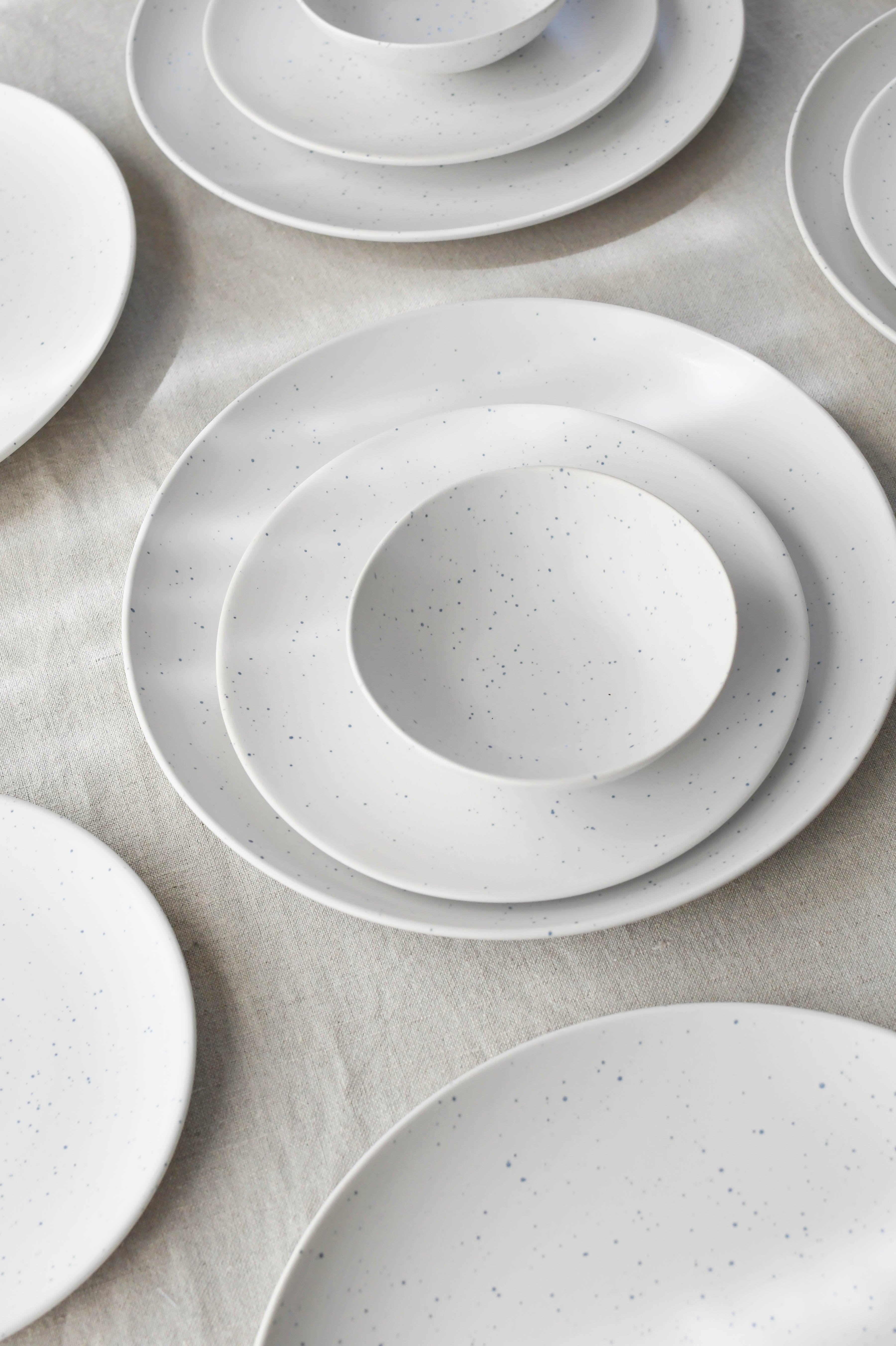 Splash tallerken, hvid - Ø27cm.