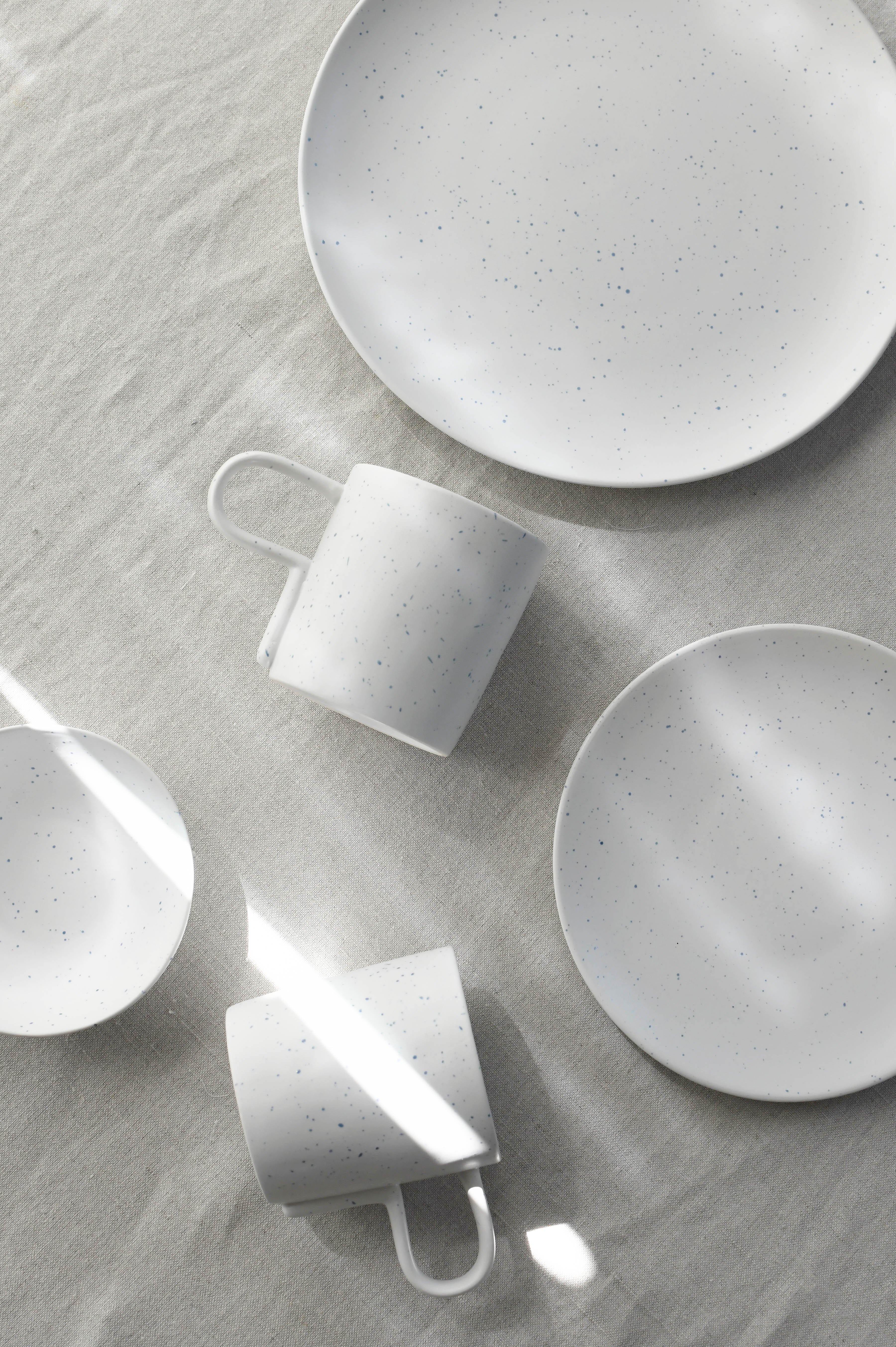 Splash krus, hvid - H:9,6cm.