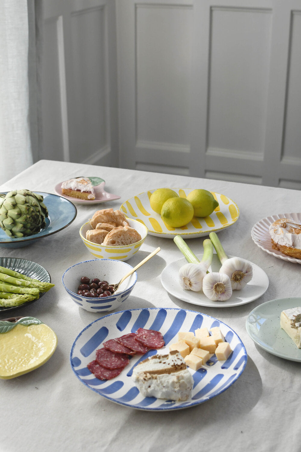 Cozy colors tallerken m. striber