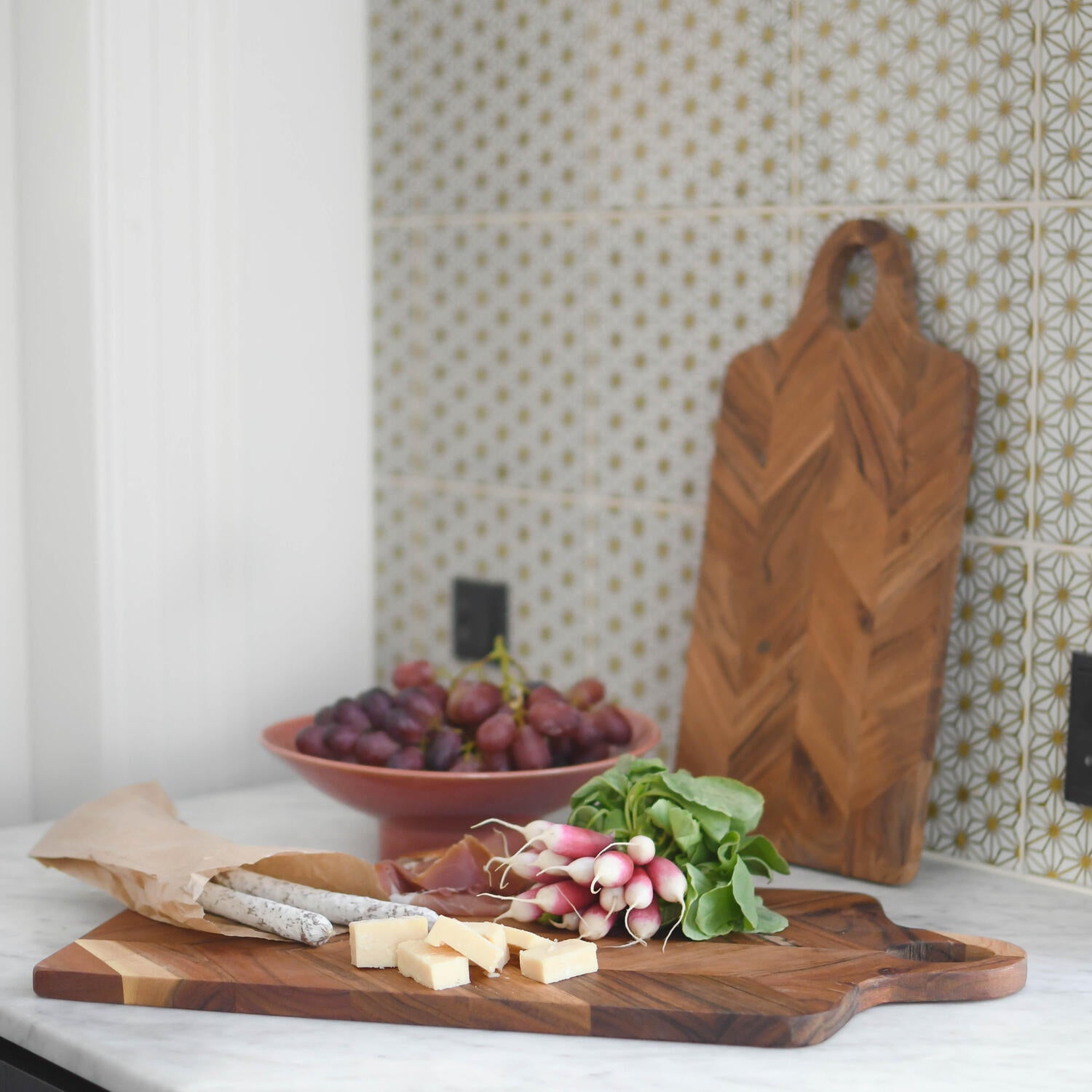 Skære/serveringsbræt - 24x50 cm.