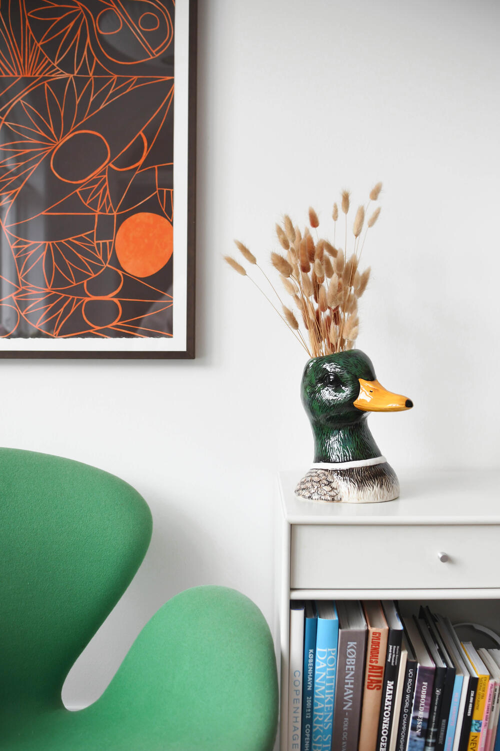 Ande vase, grøn - H23,5 cm