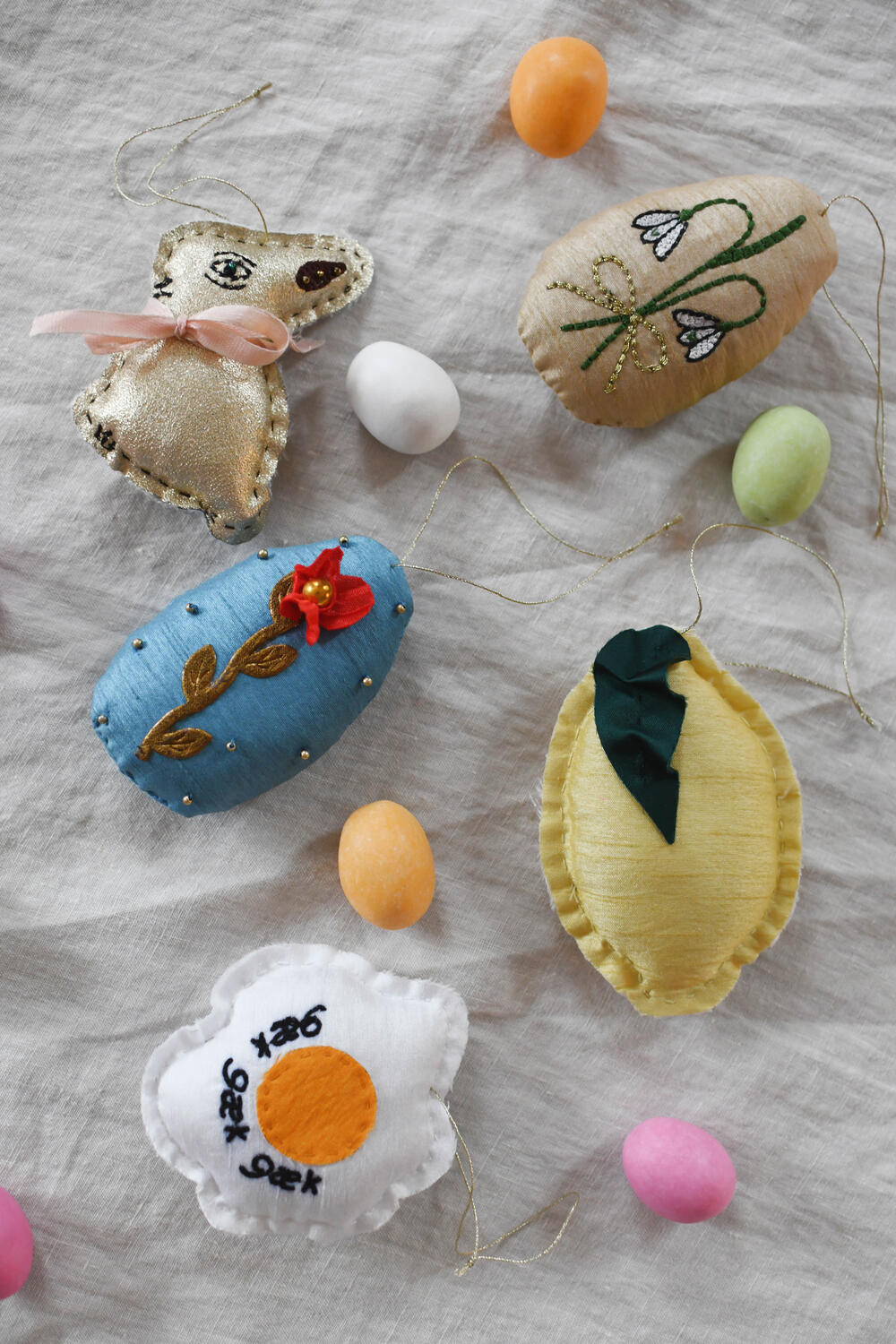 x Lisbeth Beck, Spejlæg - hvid/orange