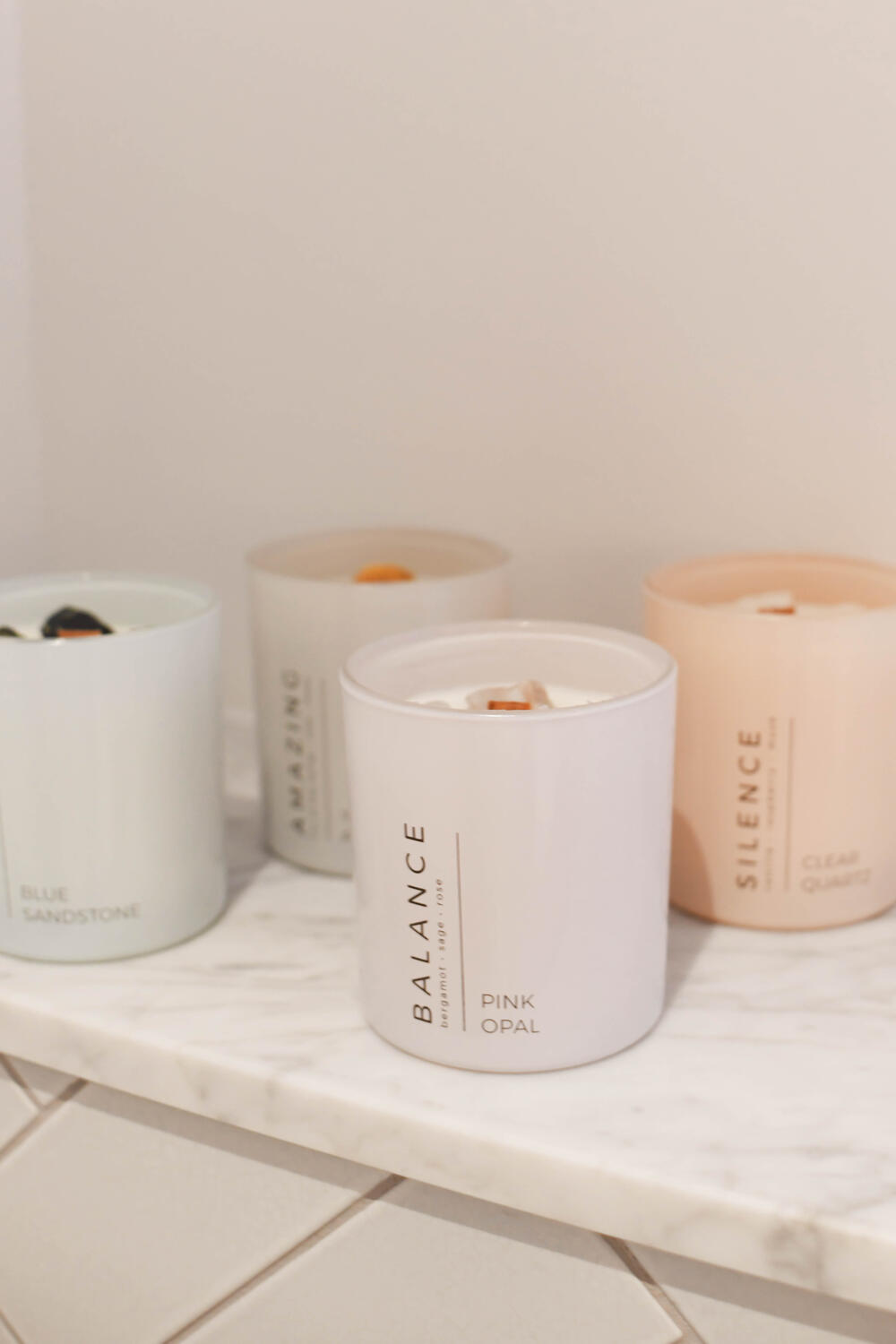 Harmony duftlys - lys rosa