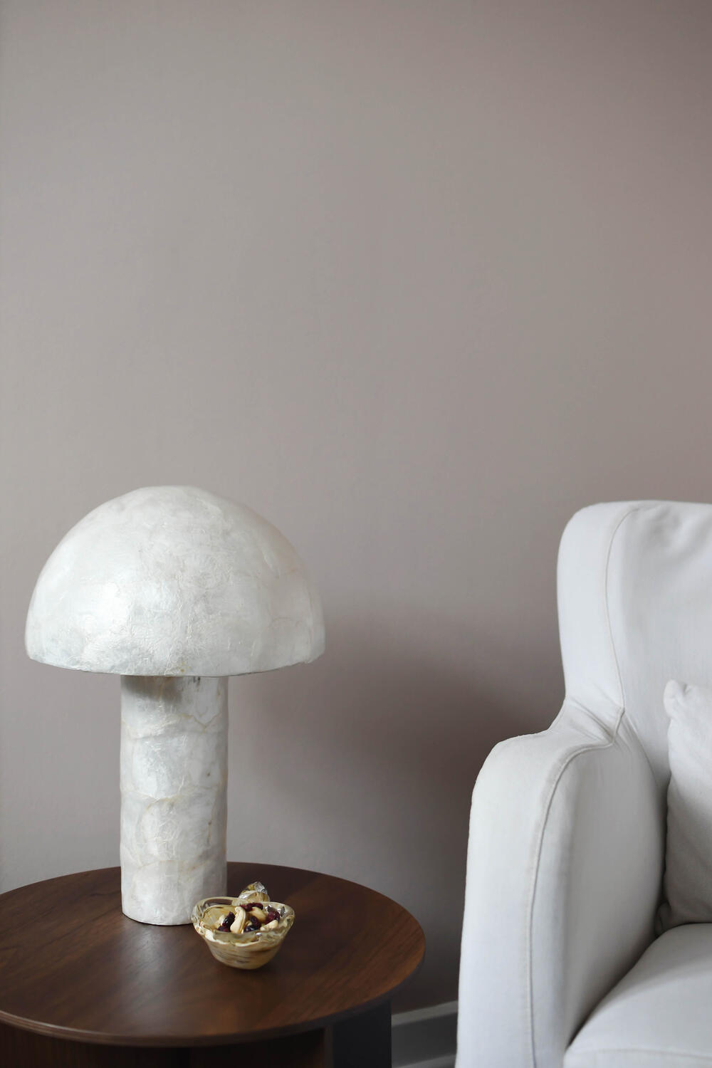 Lampe, perlemor - H40 cm