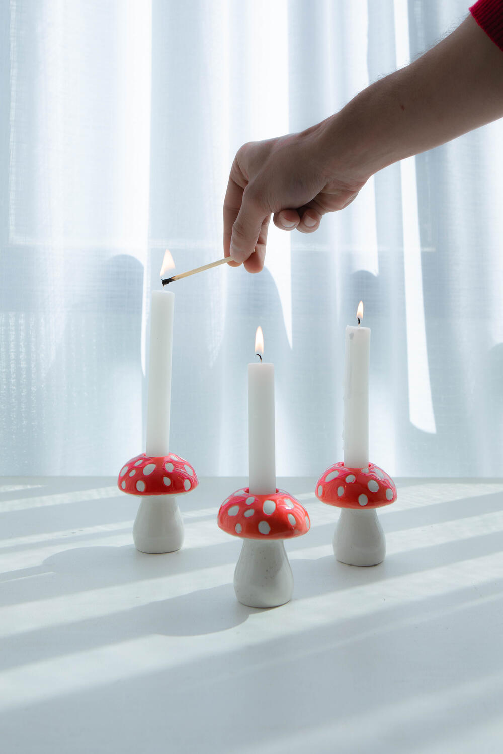 Amanita lysestage - rød
