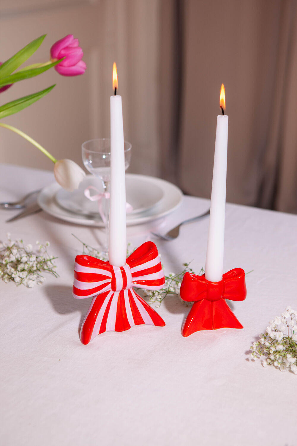 Bow Lysestage, Large - rød