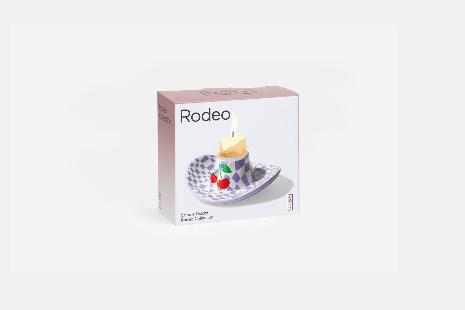 Rodeo Cowboy Hat Lysestag - lilla