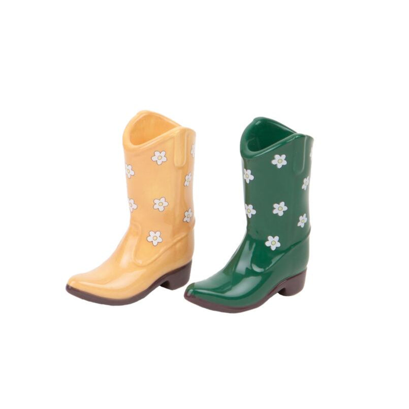 Rodeo Cowboy Boot Salt -og peber sæt - Orange/Grøn