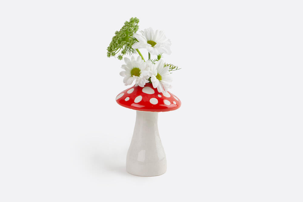 Amanita vase, rød - H15 cm.