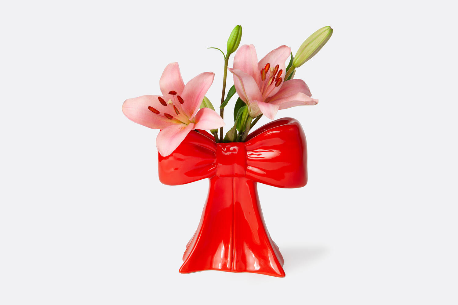 Bow Vase - rød