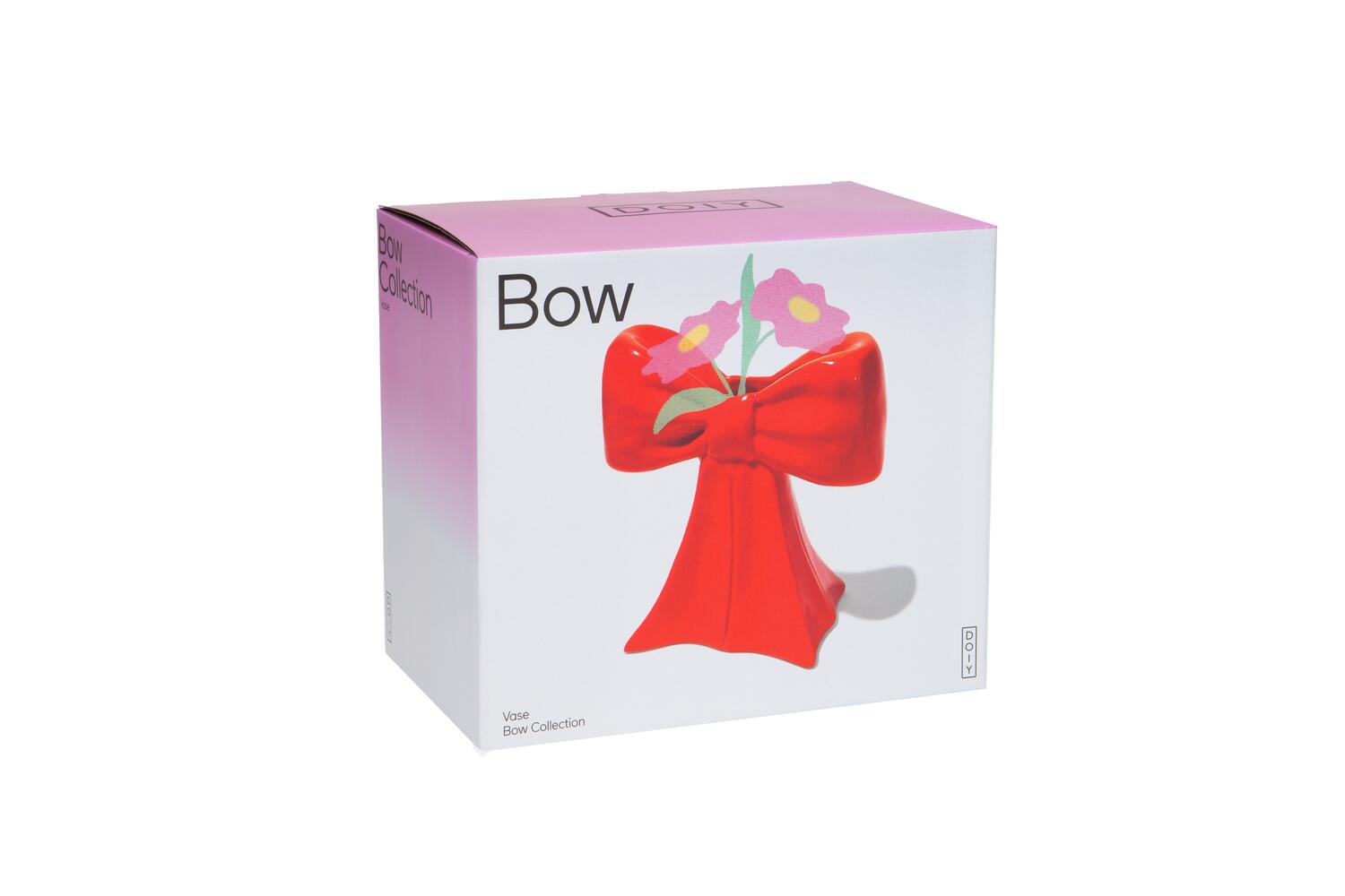 Bow Vase - rød