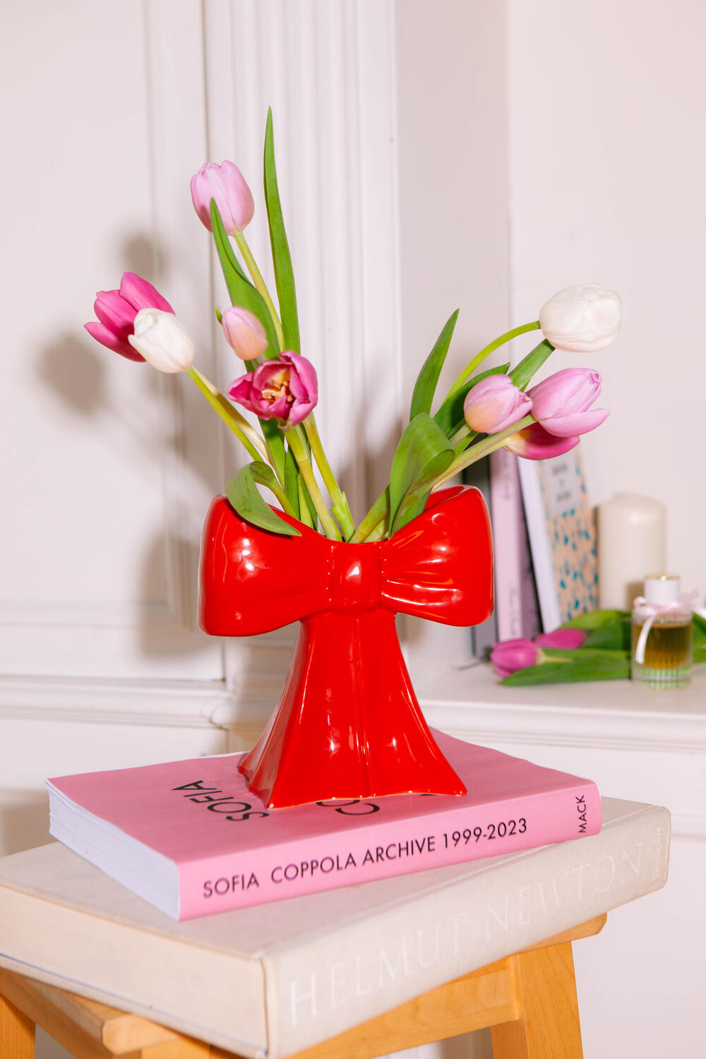 Bow Vase - rød