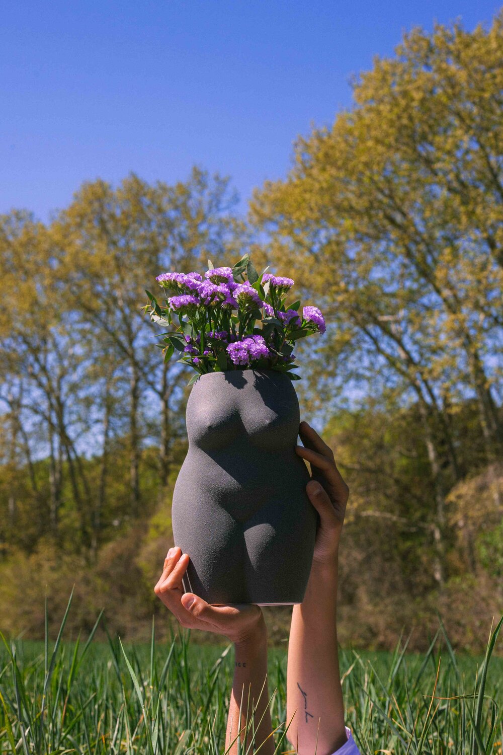 Body vase, sort - H26 cm.
