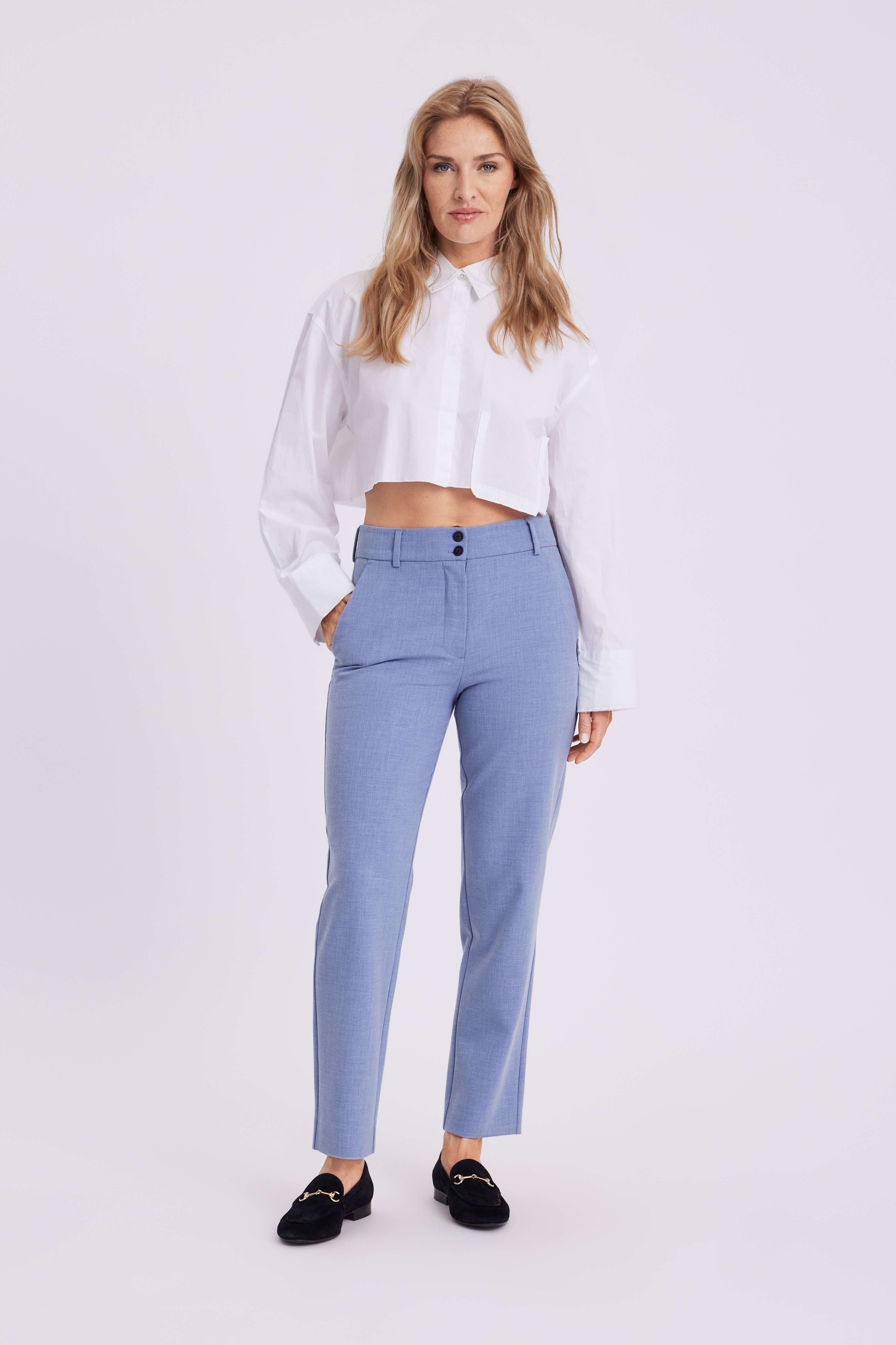 Daphne Regular habitbukser - Dawn Blue